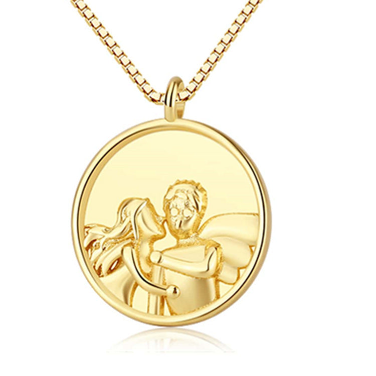 Wholesale Simple Glossy Angel Copper Necklaces